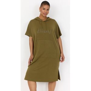 Wasabi sweat jurk korte mouw