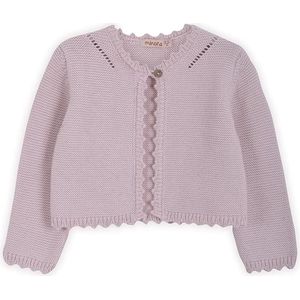 Minora Baby Gebreid Vest - Baby kleding jongens en meisjes- Hoogwaardige Baby vest- Kraamcadeau - Babyshower, Newborn-Poeder 9/12 Maanden