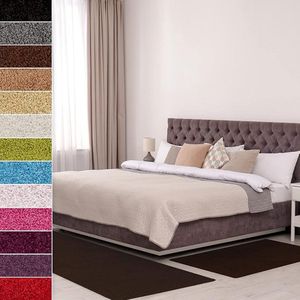 Karat Slaapkamen vloerkleed - Barcelona - Donkerbruin - 1 Loper 67 x 330 cm + 2 Loper 67 x 130 cm