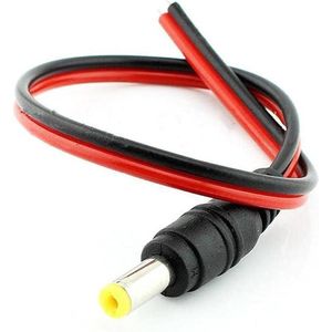 10 stuks DC Power Pigtail kabel 55 mm x 21 mm vrouwelijke Adapter Connector Barrel Connector voor Home Security Surveillance Camera
