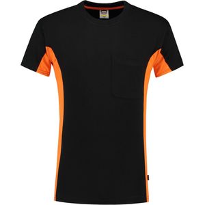 Tricorp bi-color t-shirt - Workwear - 102002 - zwart-oranje - maat  4XL