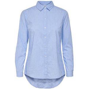 Jacqueline de Yong Blouse Jdymio L/s Shirt Wvn Noos 15149877 Cashmere Blue/cloud Danc Dames Maat - W42
