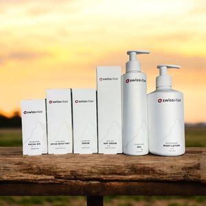 CADEAUTIP : Swiss Vitae set van 6 verschillende Huidproducten - Dagcreme, Bodylotion, Hydrating Serum etc SALE