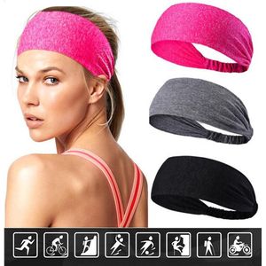 Haarband – Sporthaarband – Fitness - Yoga Haarband – Zweetband – Hoofdband – Dames Haarband – Heren Haarband - Bandana - Zwart - Grijs - Roze