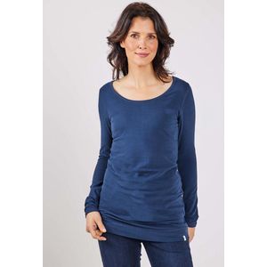 DIDI Dames Extra long tee Leija in Dark Blue maat 44