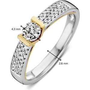 Ring bicolor briljant 0.52 crt.
