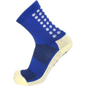 New Age Devi - Gripsokken | Voetbal | Blauw | Sportsokken | Grip | One Size | Anti Blaren | Compressie | Prestatieverhogend | Tennis | Hardlopen | Handbal | Sporten | Fitness | Tennissokken