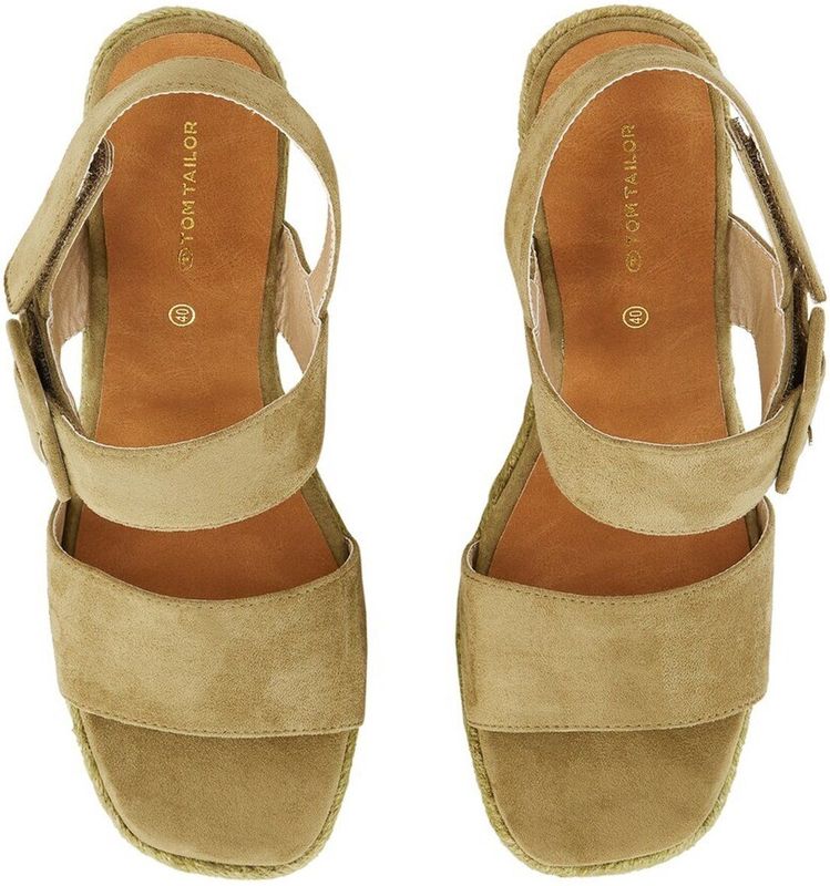 Tom Tailor Sandalen met sleehak en gesp