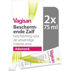 Vagisan Beschermende Zalf 2X 75ml | Ademende Bescherming voor de Uitwendige Intieme Zone | Dagelijkse Vaginale Gezondheid en Intieme Hygiëne