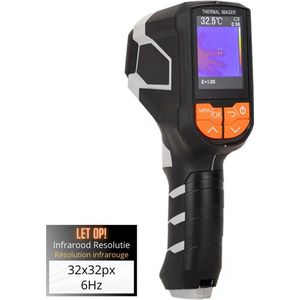 Digitale Warmtebeeldcamera -20-1000°C - Warmte camera - 32x32 IR-Pixels - 6Hz - Temperatuurcamera - Warmteverlies meting - Infrarood camera