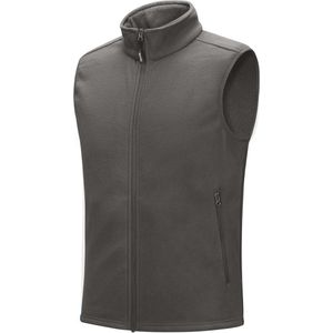 Mouwloos Fleece Gevoerd Vest voor Heren - Warm Werkvest met Zakken voor Wandelen en Reizen - Donkergrijs