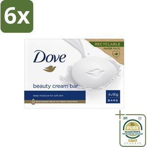 Dove Original - Zeep - Beauty Cream Bar - 360 g - Voordeelverpakking - 6 stuks - Milde reiniging - Hydraterende zeep