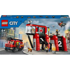 LEGO City Brandweerkazerne en Brandweerauto - 60414