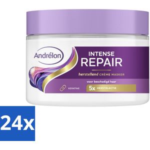 Andrélon – Crème Haarmasker – Intense Repair – 300 ml - Voordeelverpakking - 24 stuks