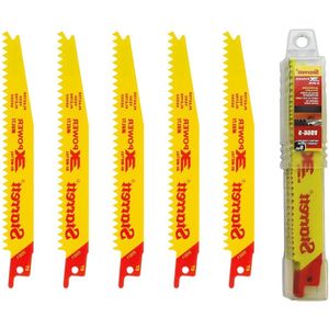 BI-metaal rechte pleisters snijden speciaal doel reciprozaagblad lemmet v-tooth 01 cm dik 6 TPI 152 cm lang x 3/102 cm breedte (5 stuks) - speciaal pleisterzaagblad