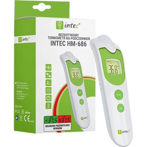 Intec - contactloze thermometer met LCD-display