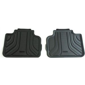 Rubberen Allweather Automatten Achterzijde voor BMW 2 Serie Active Tourer (F45 & LCI) - Tweedelig - Slijtvast - Perfect op Maat - Zwart - Thermoplastische Elastomeren