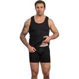 HL Tricot - Amerikaanse singlet/onderhemd - Maat XXL - Mannen - ZWART - .