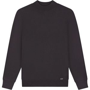 Malelions - Knitted Mockneck Sweater - Mulch Brown - Gebreide Trui