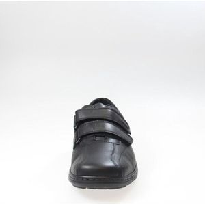 Waldläufer - Lage Schoenen - Zwart - Leer - Klittenbandsluiting