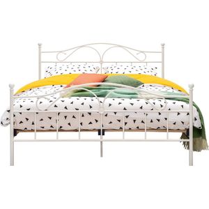 Beddenreus Quincy Metalen Bedframe - 180x200 cm - Wit