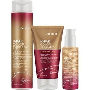 JOICO K-PAK Color Therapy Holiday Trio Shampoo + Masker + Glossing Oil