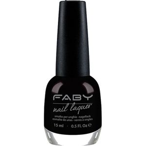 Black is Black! - FABY - Vegan Nagellak - Sneldrogend - 15ml