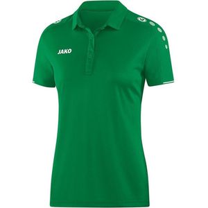 Jako Polo Classico Dames Sport Groen-Wit Maat 40