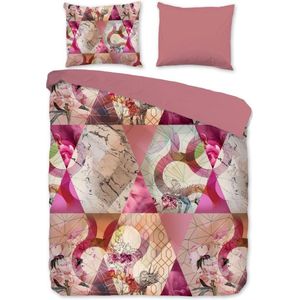 Hoogwaardige Katoen Tweepersoons Dekbedovertrek Nouk | 200x200/220 | Fijn Geweven | Ademend En Zacht