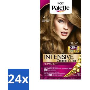 Poly Palette - Haarverf - Donkerblond 500 - 115ml - Voordeelverpakking - 24 stuks