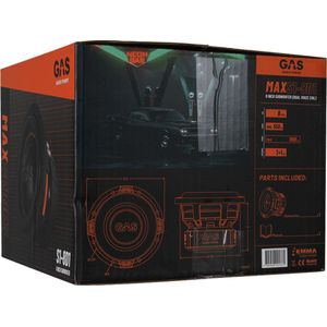 GAS MAX Level 1 Subwoofer 8"" 2x1 Ohm