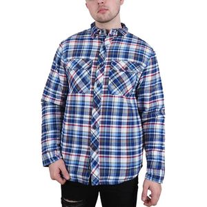 Gewatteerde Fleece Gevoerde Houthakkerjas voor Heren - Flanellen Werkjas