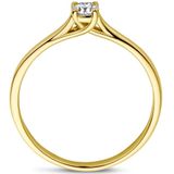 Aanzoeksring Diamant 0.15ct H Si