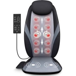 Shiatsu massagekussen - Warmtemassage stoel pad - Kneedende rugmassage - Thuisgebruik SL-256 massage matras