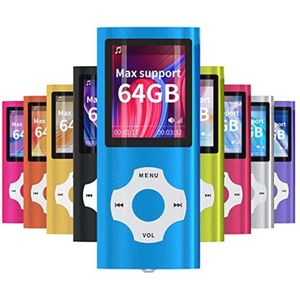 Draagbare MP3/MP4 speler met 1,8 inch LCD-scherm en 128 GB geheugenondersteuning