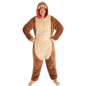 Heren Fleece Onesie met Capuchon voor Volwassenen en Tieners