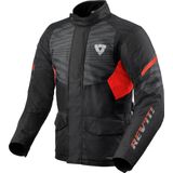 REV'IT! Jacket Duke H2O Black Red 2XL - Maat - Jas