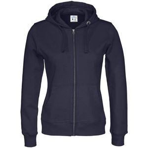 Cottover HOODIE FULL ZIP LADY - GOTS GECERTIFICEERD 141009 - Marine - L
