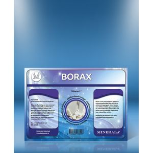 2 x 1 kg Borax Minerala - Voordeelverpakking - Schoonmaak - Poeder - Boorzuur - Soldeerzuur - Natrium tetraboraat - Boorzure soda - Carbolzuur - Soldeermiddel - Soldeerpoeder