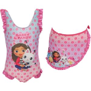 Gabby's Dollhouse Badpak + Sarong - Maat 3/4 Jaar