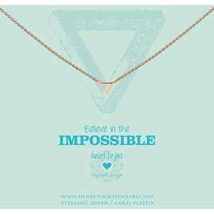 Heart to Get - S Triangle Rose Ketting N248STR15R