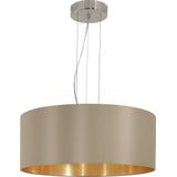 EGLO Maserlo Hanglamp - E27 - Ø 53 cm - Taupe/Goud