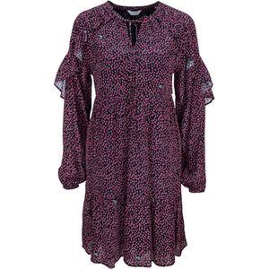 Frogbox • zwarte jurk met rode hartjes • maat 36