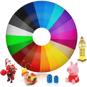 3D Pen Filament 1,75 mm PLA - 20 Kleuren, Perfect voor Creatieve Projecten