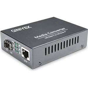 10 Gb Fiber Media Converter met 10G RJ45 en SFP+ Poort - Ondersteunt 10G SR/LR Modules