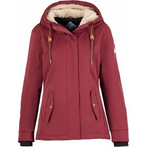 BJØRNSON Agneta Regenjas / Winterjas Dames - Waterdicht - Maat 46 - Rood-Bruin