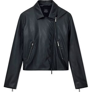AIX Armani Exchange - Eco-leren Jack - Zwart - Casual - Polyester