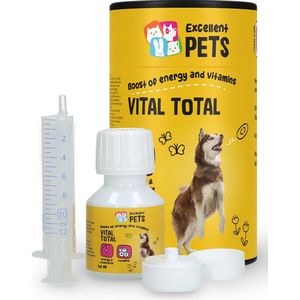 Excellent Dog Vital Total met dosator - aanvullend hondenvoerder - met doserings spuit - voor extra energie - ondersteund na operatie - voor honden