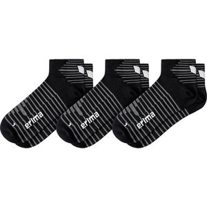Erima 3 Paar Korte Sokken - Zwart | Maat: 31-34