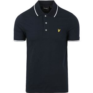 Lyle and Scott Polo Tipped Navy - Maat M - Heren